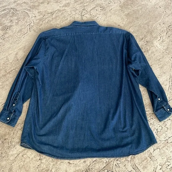 Denim Pearl-Snap Shirt - Picture 10 of 11